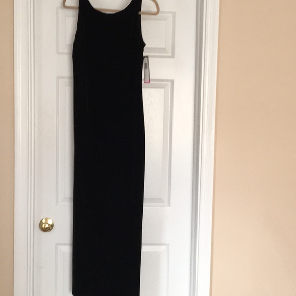 padra Dresses & Skirts - Long black velvet evening dress